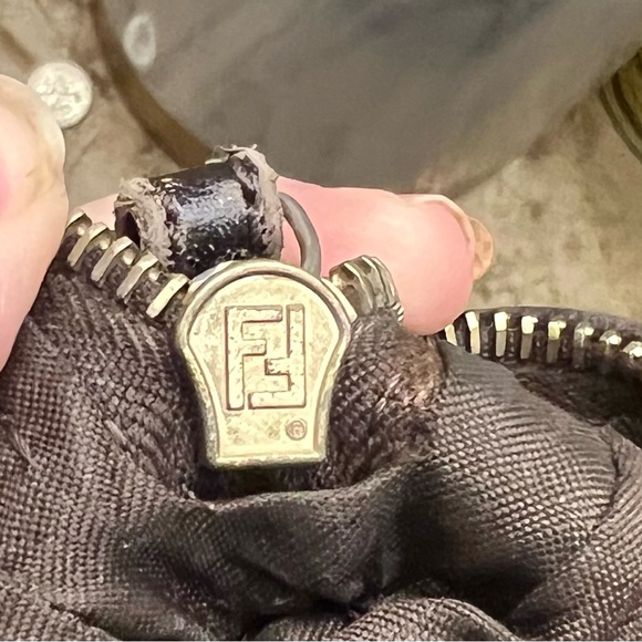 Fendi Authentic Suede Shoulder Bag - Picture 13 of 13